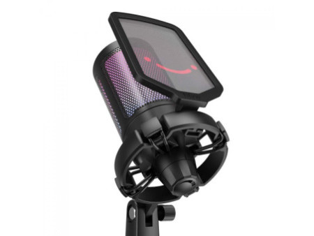 Microfone Gamer Fifine Ampligame A6NEO, RGB, USB, Black