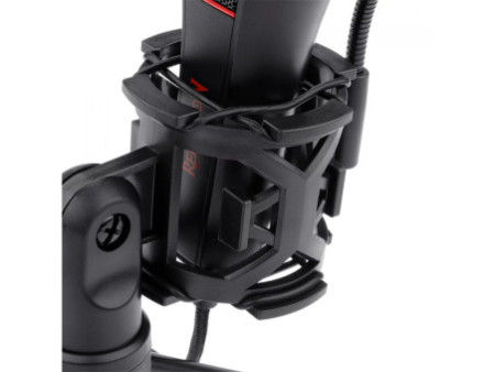 Microfone Gamer Redragon Quasar 2 C/ Tripé, USB, Black, GM200-1