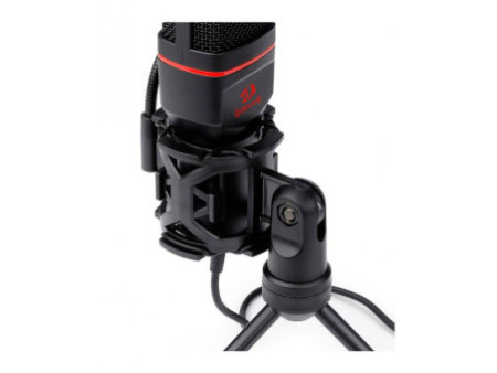 Microfone Gamer Streamer Redragon Seyfert C/ Tripé, 3.5MM, Black, GM100