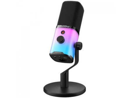 Microfone Gamer Maono PD100X, RGB, USB/XLR, Preto