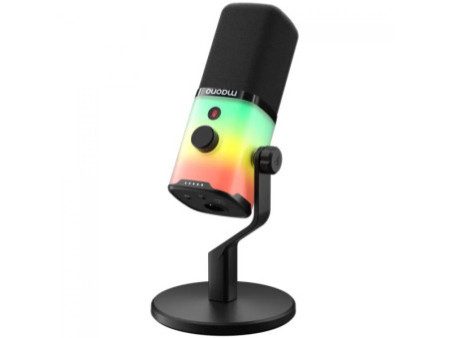 Microfone Gamer Maono PD100X, RGB, USB/XLR, Preto