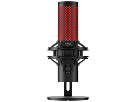 Microfone HyperX QuadCast2, USB, Múltiplas Plataformas, Condensador, Preto e Vermelho, 872V1AA
