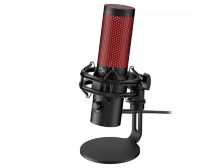 Microfone HyperX QuadCast2, USB, Múltiplas Plataformas, Condensador, Preto e Vermelho, 872V1AA