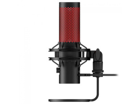 Microfone HyperX QuadCast2, USB, Múltiplas Plataformas, Condensador, Preto e Vermelho, 872V1AA