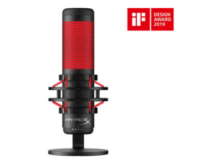Microfone HyperX QuadCast, USB, PC/PS4/MAC, HX-MICQC-BK