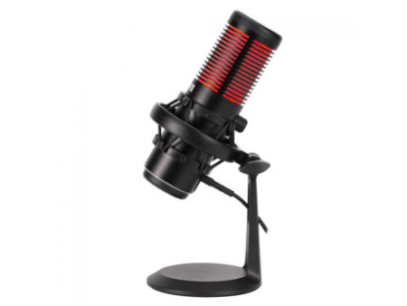Microfone Marvo MIC-07, RGB, Cabo Removível, Preto, MIC-07 BK