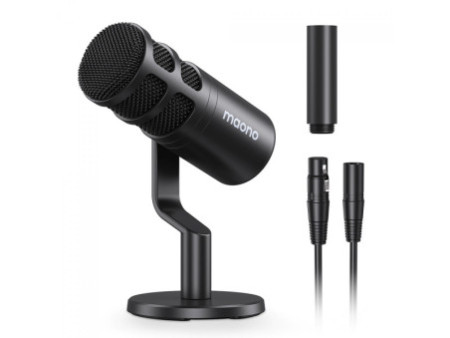 Microfone Dinâmico XLR Maono PD100, Ajustável, Preto, PD100