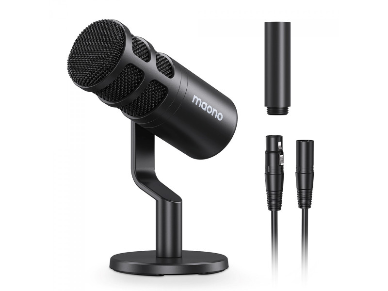 Microfone Dinâmico XLR Maono PD100, Ajustável, Preto, PD100 Microfone Dinâmico XLR Maono PD100, Ajustável, Preto, PD100