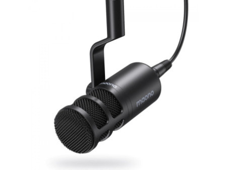 Microfone Dinâmico XLR Maono PD100, Ajustável, Preto, PD100