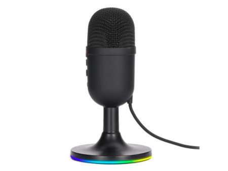 Microfone Marvo, RGB, USB, Black, MIC-06 BK
