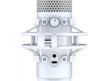 Microfone HyperX QuadCast S, USB, LED RGB, White, 519P0AA