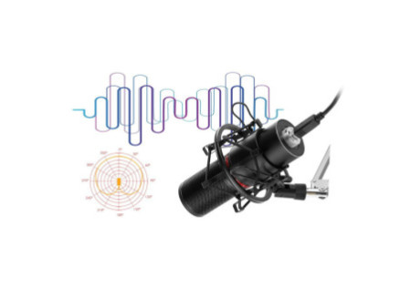 Microfone Gamer Streamer Redragon Blazar C/ Tripé, USB, Black, GM300