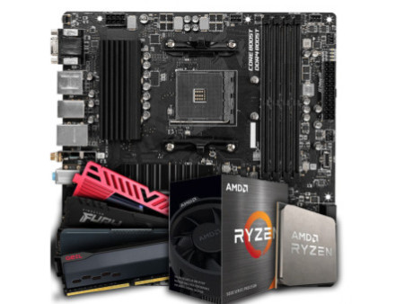 Kit Upgrade, AMD Ryzen 5 5600GT, Placa Mãe Chipset A520, 16GB (2X8GB) DDR4