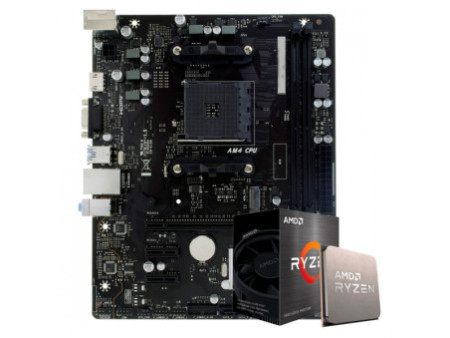 Kit Upgrade, AMD Ryzen 5 5600X, Placa Mãe A520