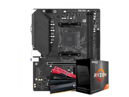 Kit Upgrade, AMD Ryzen 7 5800XT, Placa Mãe Chipset B550, Memória DDR4 16GB