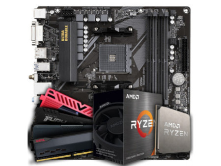 Kit Upgrade, AMD Ryzen 5 5600GT, Placa Mãe Chipset B550, 16GB (2X8GB) DDR4