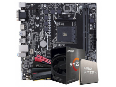 Kit Upgrade Ryzen 7 5700X + Placa Mãe B550 + 8GB DDR4