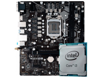 Kit Upgrade, Intel Core i3 10100 + Placa Mãe H510