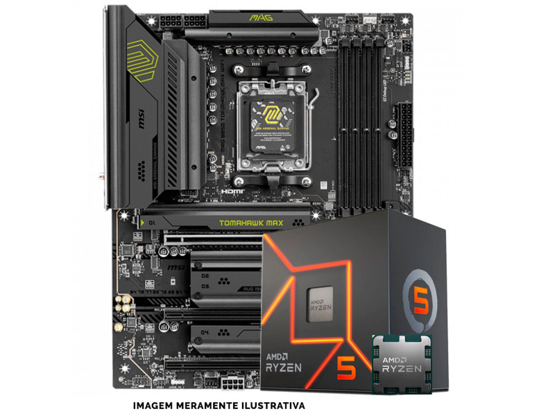Kit Upgrade, AMD Ryzen 5 8500G, Placa Mãe Chipset B850