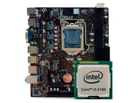 Kit Upgrade, Intel Core I3 2100, Placa Mãe Chipset H61