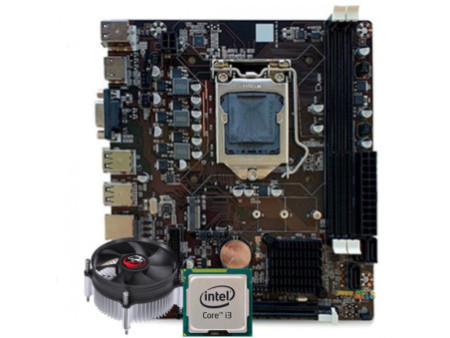 Kit Upgrade, Intel Core i3 2120, Placa Mãe Duex DXMBH61G M.2, Chipset H61