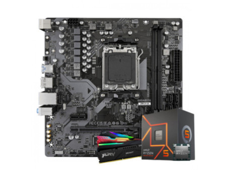 Kit Upgrade, AMD Ryzen 5 7600, Placa Mãe Chipset B650, Memória DDR5 16GB