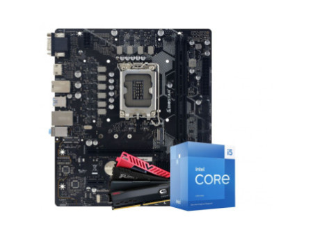Kit Upgrade, Intel Core i5 13400F, Placa Mãe Chipset H610, Memória DDR4 8GB