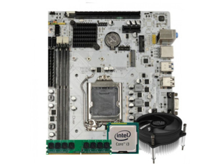 Kit Upgrade, Intel Core i3 2120, Placa Mãe Duex DX B75ZG , Memória 8GB DDR3 1600MHz