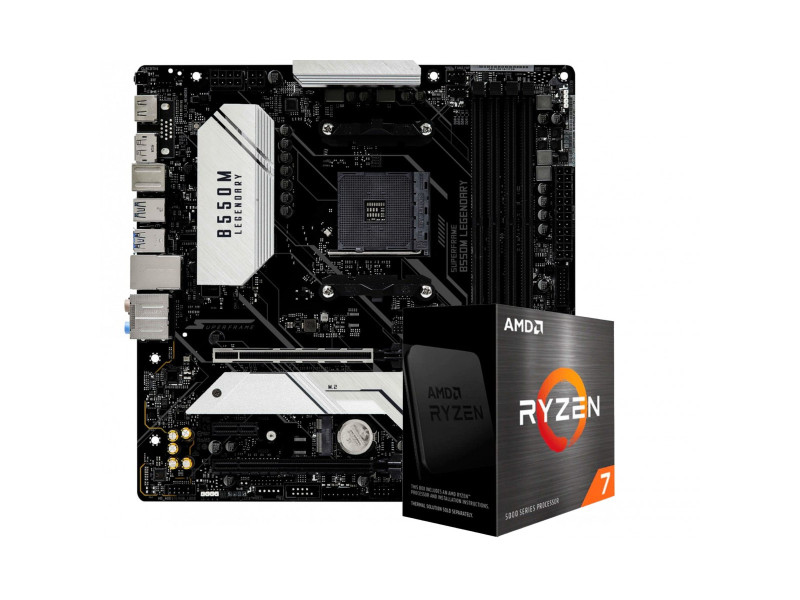 Kit Upgrade, AMD Ryzen 7 5700G, Placa Mãe SuperFrame B550M Gaming,