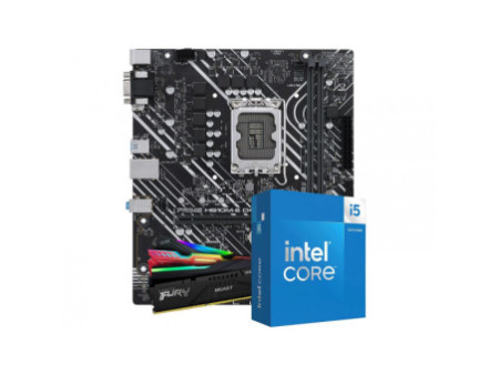 Kit Upgrade, Intel Core i5 14400, Placa Mãe Chipset H610, 8GB DDR4