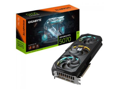 Placa de Vídeo Gigabyte NVIDIA GeForce RTX 5070 Gaming OC, 12GB, GDDR7, DLSS, Ray Tracing, GV-N5070GAMING OC-12GD
