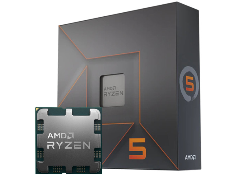 Processador AMD Ryzen 5 7600X 4.7GHz (5.3GHz Turbo), 6-Cores 12-Threads, AM5, Sem Cooler, 100-100000593WOF