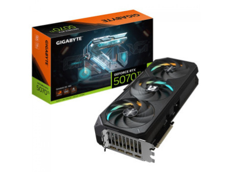 Placa de Vídeo Gigabyte NVIDIA GeForce RTX 5070 Ti Gaming OC, 16GB, GDDR7, DLSS, Ray Tracing, GV-N507TGAMING OC-16GD
