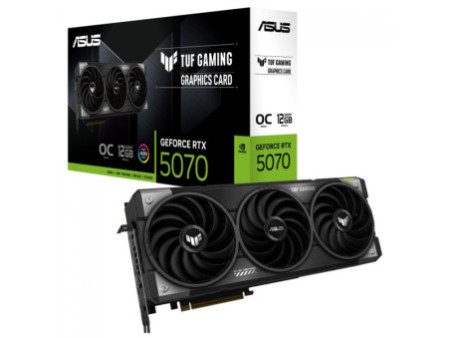 Placa de Vídeo Asus TUF Gaming NVIDIA GeForce RTX 5070 OC Edition, 12GB, GDDR7, DLSS, Ray Tracing, 90YV0LZ0-M0NA00