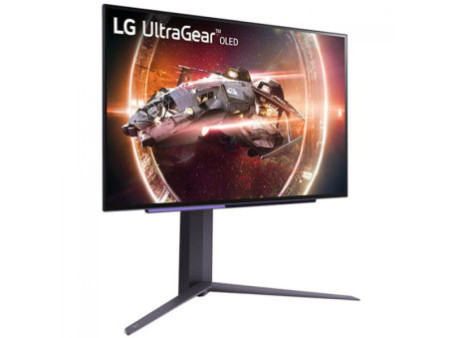 Monitor Gamer LG UltraGear OLED, Curvo, 45 Pol, Quad HD, 240Hz, IPS, 0.03ms, HDR400, FreeSync/G-Sync, HDMI/DP, 45GS95QE-B.AWZM