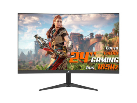 Monitor Gamer SuperFrame Precision Ultra V3, 23.6 Pol, Curvo, Full HD, VA, 1ms, 180Hz, RGB, FreeSync/G-Sync, HDMI/DP, SFPCB-2418