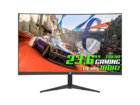 Monitor Gamer SuperFrame UltraX, 27 Pol, Curvo, Full HD, Fast VA, 1ms, 300Hz, FreeSync/G-Sync, HDMI/DP, Branco, SFUCW-27300-FHD