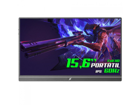 Monitor Portátil SuperFrame Preview Pro, 16.1 Pol, Full HD, 1ms, 144Hz, IPS, Mini-HDMI/USB-C, SFPFB-16144-FHD
