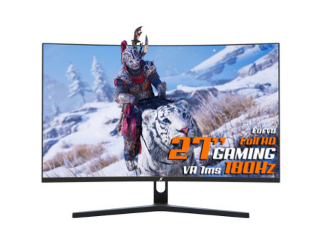 Monitor Gamer SuperFrame UltraX, 27 Pol, Curvo, Full HD, Fast VA, 1ms, 300Hz, FreeSync/G-Sync, HDMI/DP, Preto, SFUCB-27300-FHD