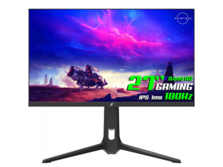 Monitor Gamer SuperFrame OverView, 27 Pol, Full HD, IPS, 1ms, 180Hz, FreeSync, HDR, HDMI/DP, SFOFB-27180-FHD-PRO