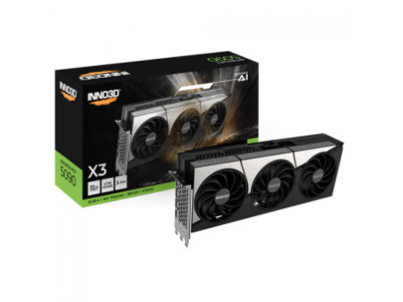 Placa de Vídeo INNO3D NVIDIA GeForce RTX 5090 X3, 32GB, GDDR7, DLSS, Ray Tracing, N50903-32D7-17593928