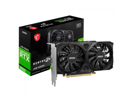 Placa de Vídeo MSI NVIDIA GeForce RTX 3050 VENTUS 2X OC, 6GB GDDR6, DLSS, Ray Tracing, 912-V812-016
