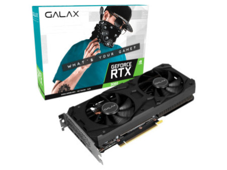 Placa de Vídeo Galax NVIDIA GeForce RTX 3060 (1-Click OC), LHR, 12GB, GDDR6, DLSS, Ray Tracing, 36NOL7MD1VOC