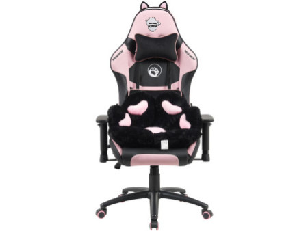 Cadeira Gamer Ninja MewMew Pro Edition, Reclinável, 3D, Rosa e Branco, GN-CH-MPR3DPWL